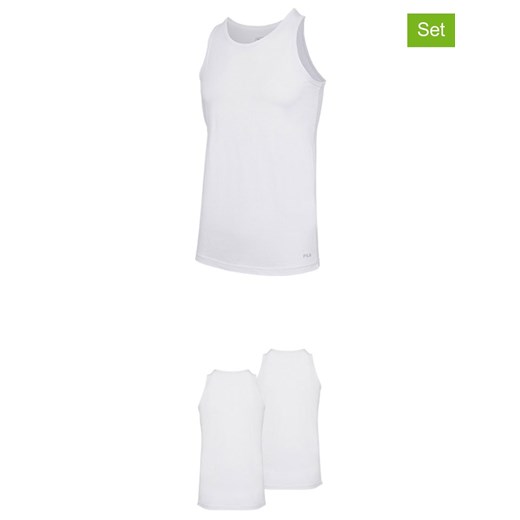 Fila Podkoszulki (2 szt.) w kolorze białym ze sklepu Limango Polska w kategorii Podkoszulki męskie - zdjęcie 187726724