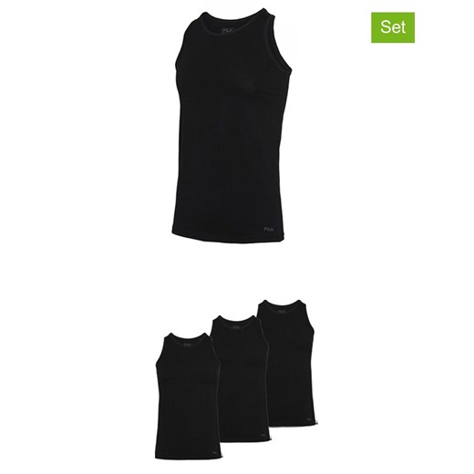 Fila Podkoszulki (3 szt.) w kolorze czarnym ze sklepu Limango Polska w kategorii Podkoszulki męskie - zdjęcie 187726753