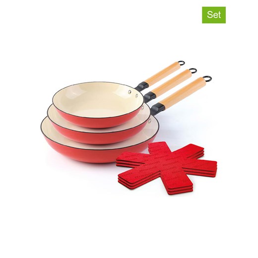 Brandt 6-częściowy zestaw w kolorze czerwonym ze sklepu Limango Polska w kategorii Garnki - zdjęcie 187726894