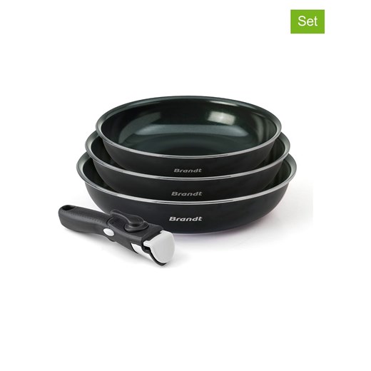 Brandt 4-częściowy zestaw w kolorze czarnym ze sklepu Limango Polska w kategorii Garnki - zdjęcie 187726950