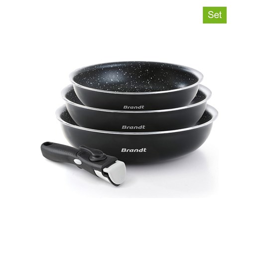 Brandt 4-częściowy zestaw w kolorze czarnym ze sklepu Limango Polska w kategorii Garnki - zdjęcie 187726964
