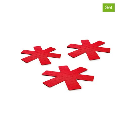 Brandt Osłonki patelni (3 szt.) w kolorze czerwonym - Ø 35 cm ze sklepu Limango Polska w kategorii Akcesoria kuchenne - zdjęcie 187726992