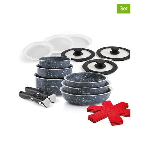Brandt 17-częściowy zestaw w kolorze szarym ze sklepu Limango Polska w kategorii Garnki - zdjęcie 187727044