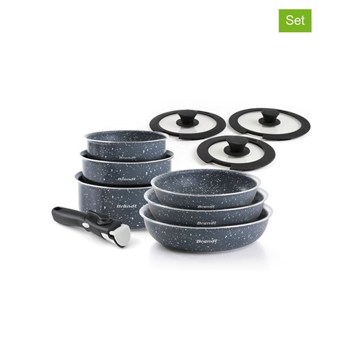 Brandt 10-częściowy zestaw w kolorze szarym ze sklepu Limango Polska w kategorii Garnki - zdjęcie 187727072