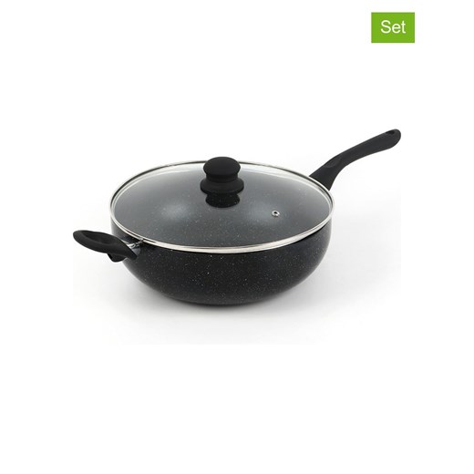 Brandt 2-częściowy zestaw w kolorze czarnym - Ø 28 cm ze sklepu Limango Polska w kategorii Garnki - zdjęcie 187727170