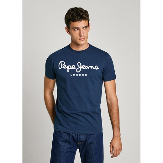 Pepe Jeans Koszulka w kolorze niebieskim ze sklepu Limango Polska w kategorii T-shirty męskie - zdjęcie 187727673