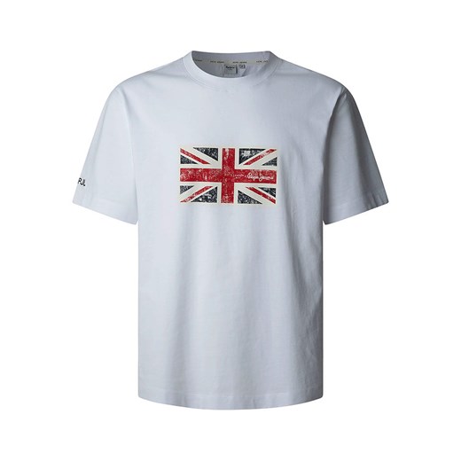 Pepe Jeans Koszulka &quot;Union&quot; w kolorze białym ze sklepu Limango Polska w kategorii T-shirty męskie - zdjęcie 187727873
