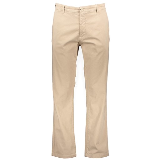 Pepe Jeans Spodnie chino w kolorze beżowym ze sklepu Limango Polska w kategorii Spodnie męskie - zdjęcie 187727951