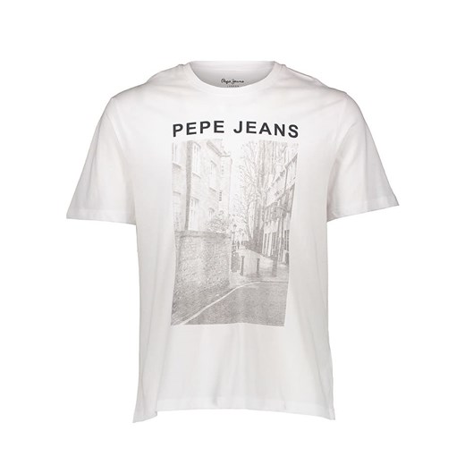 Pepe Jeans Koszulka w kolorze białym ze sklepu Limango Polska w kategorii T-shirty męskie - zdjęcie 187727953