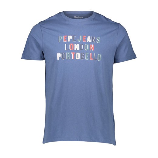 Pepe Jeans Koszulka w kolorze niebieskim ze sklepu Limango Polska w kategorii T-shirty męskie - zdjęcie 187727961