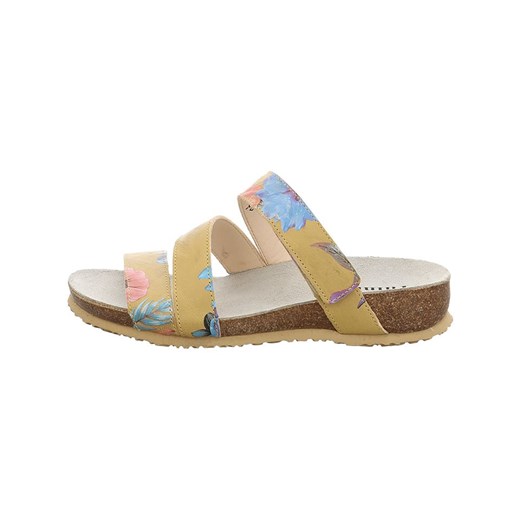 Think! Skórzane klapki w kolorze beżowym ze sklepu Limango Polska w kategorii Klapki damskie - zdjęcie 187728841