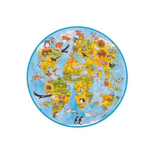 Goki 49-częściowe puzzle &quot;Świat&quot; - 4+ ze sklepu Limango Polska w kategorii Puzzle - zdjęcie 187730360