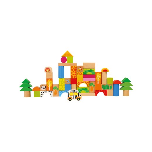 small foot Drewniane klocki &quot;Zoo&quot; - 12 m+ ze sklepu Limango Polska w kategorii Zabawki - zdjęcie 187730593