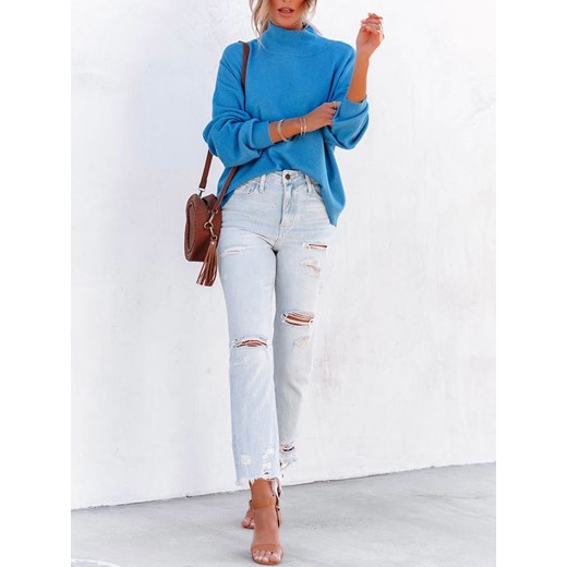 LA Angels Sweter w kolorze niebieskim ze sklepu Limango Polska w kategorii Swetry damskie - zdjęcie 187731881