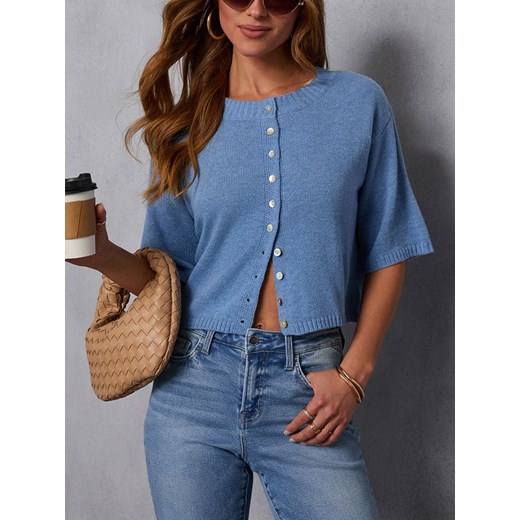 LA Angels Kardigan w kolorze niebieskim ze sklepu Limango Polska w kategorii Swetry damskie - zdjęcie 187731911