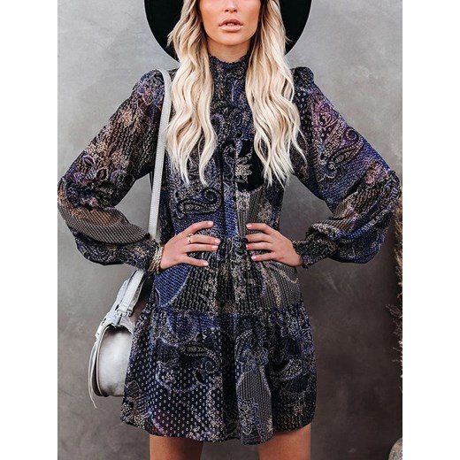 LA Angels Sukienka w kolorze czarno-niebieskim ze sklepu Limango Polska w kategorii Sukienki - zdjęcie 187731971