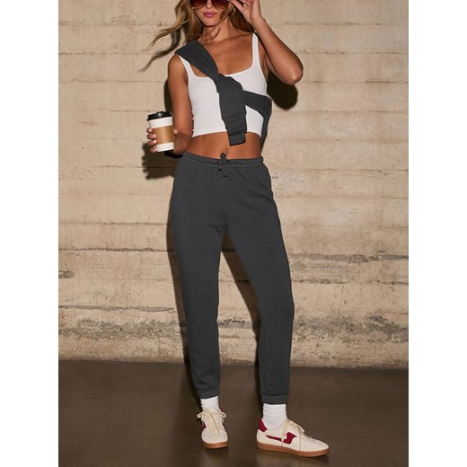 LA Angels Spodnie dresowe w kolorze antracytowym ze sklepu Limango Polska w kategorii Spodnie damskie - zdjęcie 187732630