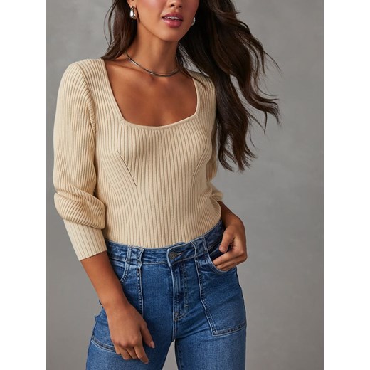 LA Angels Sweter w kolorze beżowym ze sklepu Limango Polska w kategorii Swetry damskie - zdjęcie 187733094