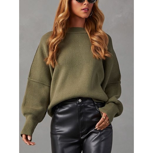 LA Angels Sweter w kolorze oliwkowym ze sklepu Limango Polska w kategorii Swetry damskie - zdjęcie 187733772