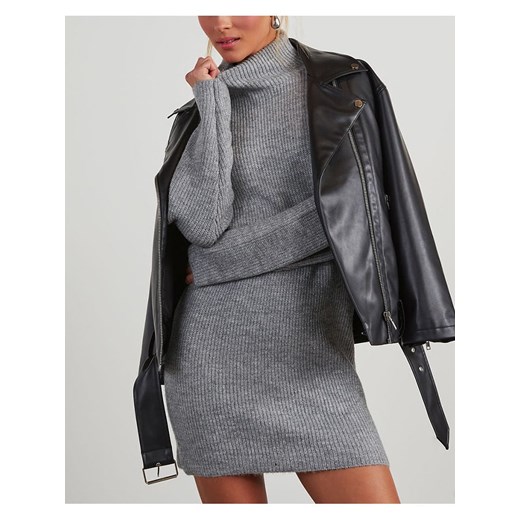 LA Angels Sukienka dzianinowa w kolorze szarym ze sklepu Limango Polska w kategorii Sukienki - zdjęcie 187733790