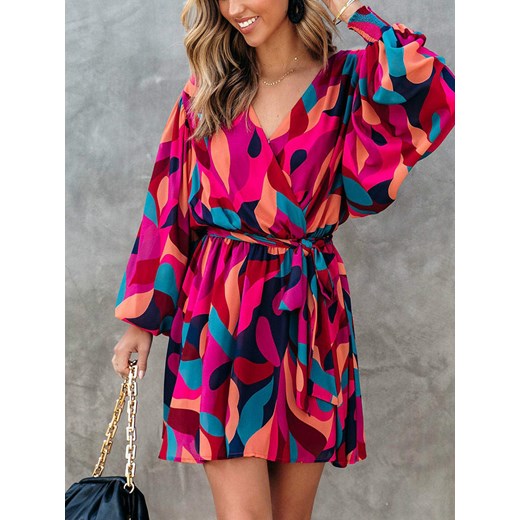 LA Angels Sukienka w kolorze różowym ze wzorem ze sklepu Limango Polska w kategorii Sukienki - zdjęcie 187734014