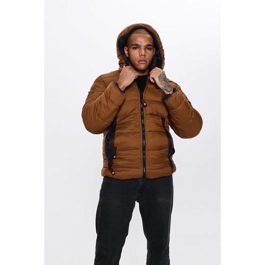 CANADA weather gear Dwustronna kurtka zimowa w kolorze jasnobrązowym ze sklepu Limango Polska w kategorii Kurtki męskie - zdjęcie 187736172