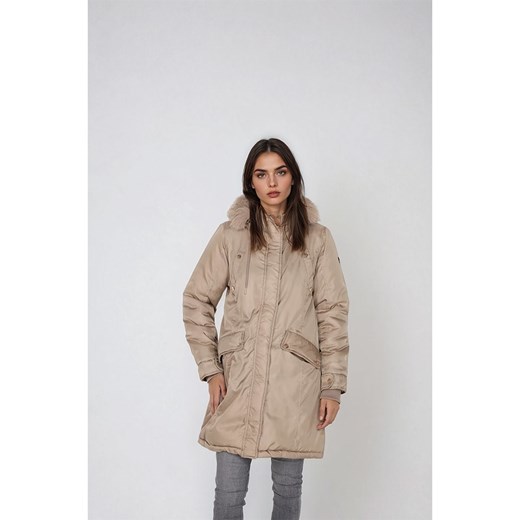 Jessica Simpson Parka w kolorze beżowym ze sklepu Limango Polska w kategorii Kurtki damskie - zdjęcie 187736264