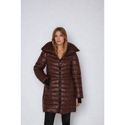 Steve Madden Płaszcz zimowy w kolorze brązowym ze sklepu Limango Polska w kategorii Kurtki damskie - zdjęcie 187736402