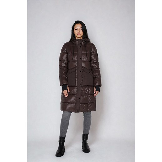 Steve Madden Płaszcz zimowy w kolorze brązowym ze sklepu Limango Polska w kategorii Kurtki damskie - zdjęcie 187736432