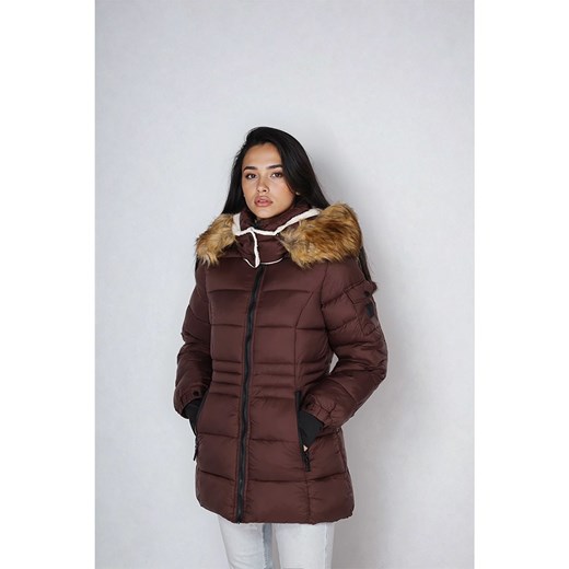 Steve Madden Kurtka zimowa w kolorze brązowym ze sklepu Limango Polska w kategorii Kurtki damskie - zdjęcie 187736462