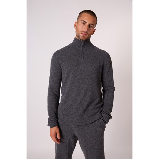 Perfect Cashmere Kaszmirowy sweter &quot;Greg&quot; w kolorze antracytowym ze sklepu Limango Polska w kategorii Swetry męskie - zdjęcie 187737740