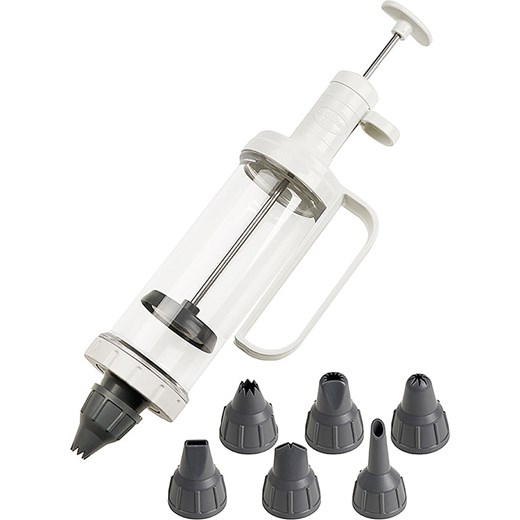 Dr. Oetker Strzykawka w kolorze biało-szarym do dekoracji - 200 ml ze sklepu Limango Polska w kategorii Akcesoria do pieczenia - zdjęcie 187739153