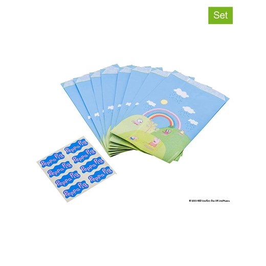 Dr. Oetker Torebki papierowe (16 szt.) &quot;Peppa &amp; Friends&quot; w kolorze błękitno-zielonym ze sklepu Limango Polska w kategorii Akcesoria kuchenne - zdjęcie 187739324