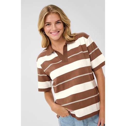 Kaffe Koszulka w kolorze kremowo-brązowym ze sklepu Limango Polska w kategorii Bluzki damskie - zdjęcie 187740791
