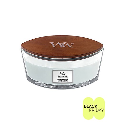 WoodWick Świeca zapachowa &quot;Lavender &amp; Cedar&quot; - 453,6 g ze sklepu Limango Polska w kategorii Świece i dyfuzory - zdjęcie 187740823