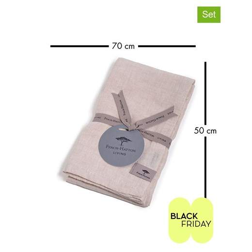 FYNCH-HATTON Ręczniki kuchenne (2 szt.) &quot;Knysna&quot; w kolorze beżowym - 70 x 50 cm ze sklepu Limango Polska w kategorii Ścierki kuchenne - zdjęcie 187741143