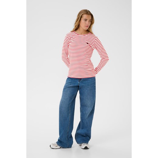 Kaffe Koszulka w kolorze kremowo-czerwonym ze sklepu Limango Polska w kategorii Bluzki damskie - zdjęcie 187741271