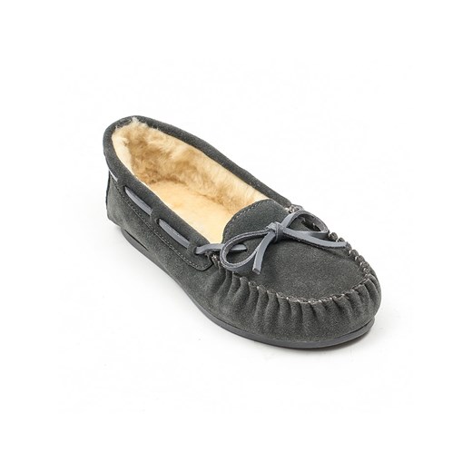 NICEBAY Skórzane mokasyny &quot;Tauriel&quot; w kolorze szarym ze sklepu Limango Polska w kategorii Mokasyny damskie - zdjęcie 187743032