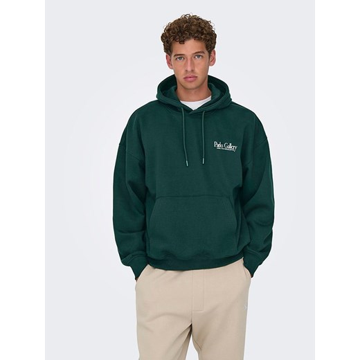 ONLY &amp; SONS Bluza &quot;Gallery&quot; w kolorze morskim ze sklepu Limango Polska w kategorii Bluzy męskie - zdjęcie 187743254