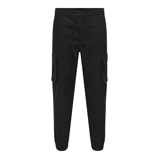 ONLY &amp; SONS Bojówki &quot;Garda&quot; w kolorze czarnym ze sklepu Limango Polska w kategorii Spodnie męskie - zdjęcie 187743330