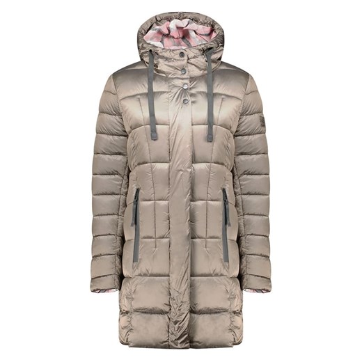 Geographical Norway Płaszcz pikowany &quot;Bulli&quot; w kolorze szarobrązowym ze sklepu Limango Polska w kategorii Kurtki damskie - zdjęcie 187744204