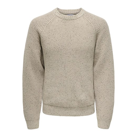 ONLY &amp; SONS Sweter &quot;Litus&quot; w kolorze beżowym ze sklepu Limango Polska w kategorii Swetry męskie - zdjęcie 187744381