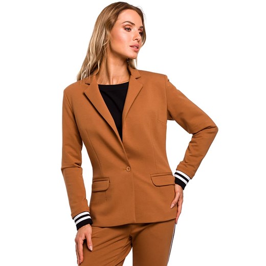 made of emotion Marynarka w kolorze jasnobrązowym ze sklepu Limango Polska w kategorii Marynarki damskie - zdjęcie 187745294