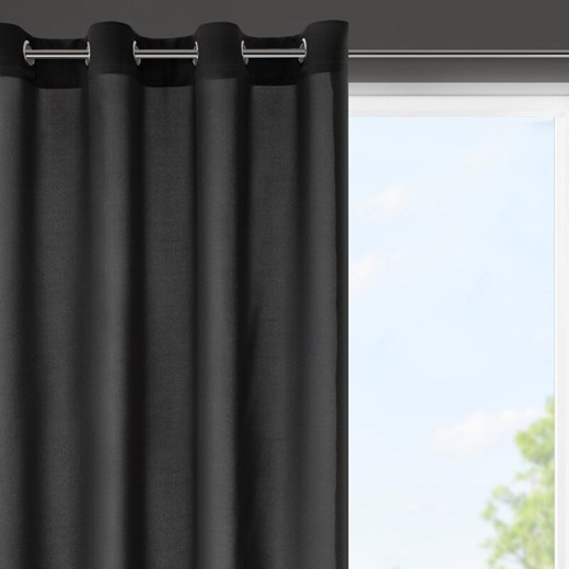 ZASŁONA GOTOWA RITA 140 X 175 CM CZARNY ze sklepu lenaodniemowlakadoszkolniaka.pl w kategorii Zasłony - zdjęcie 187745984