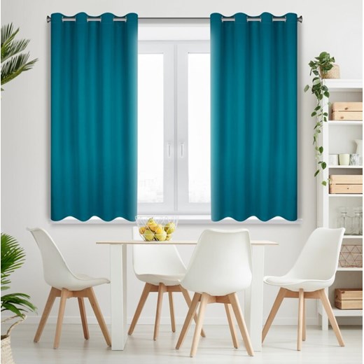 ZASŁONA GOTOWA LOGAN 140 X 175 CM MORSKI ze sklepu lenaodniemowlakadoszkolniaka.pl w kategorii Zasłony - zdjęcie 187746010