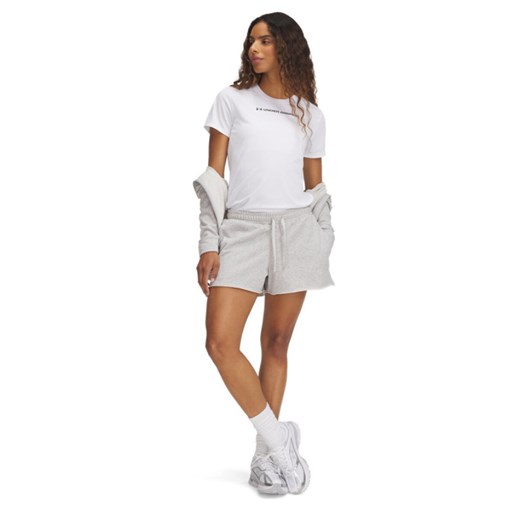 Damskie spodenki dresowe Under Armour UA Rival Terry Short - szare ze sklepu Sportstylestory.com w kategorii Szorty - zdjęcie 187746452