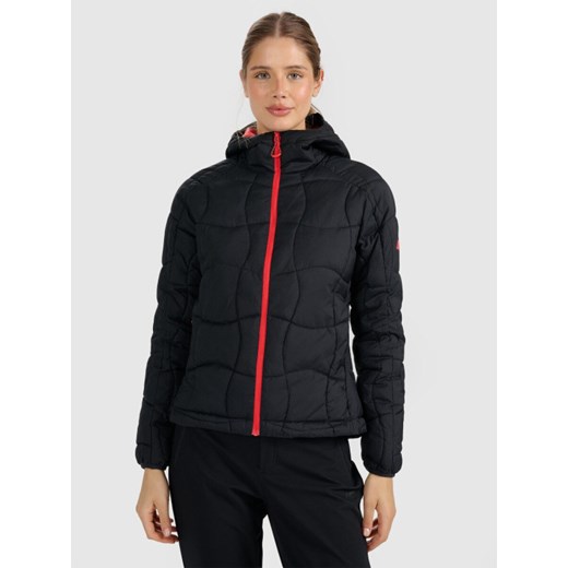 Damska kurtka puchowa pikowana Primaloft Silver 4F 4FWAW25TDJAF0782 - czarna ze sklepu Sportstylestory.com w kategorii Kurtki damskie - zdjęcie 187746561