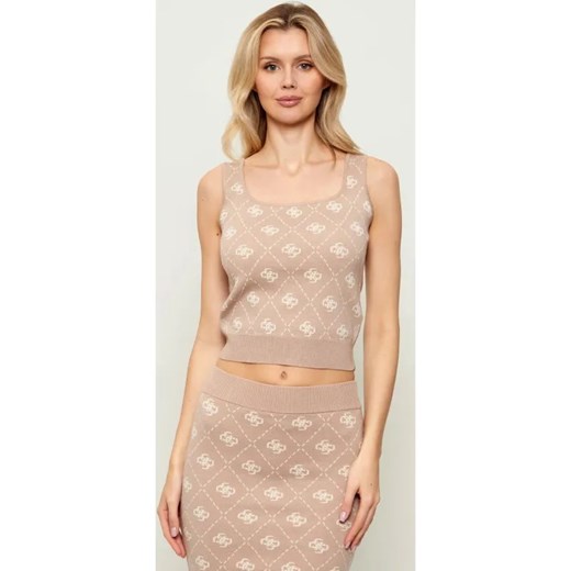 GUESS Top SARAH | Slim Fit | z dodatkiem wełny ze sklepu Gomez Fashion Store w kategorii Bluzki damskie - zdjęcie 187747654