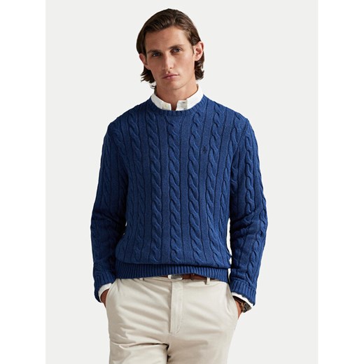 Polo Ralph Lauren Sweter 710775885532 Granatowy Regular Fit ze sklepu MODIVO w kategorii Swetry męskie - zdjęcie 187747934