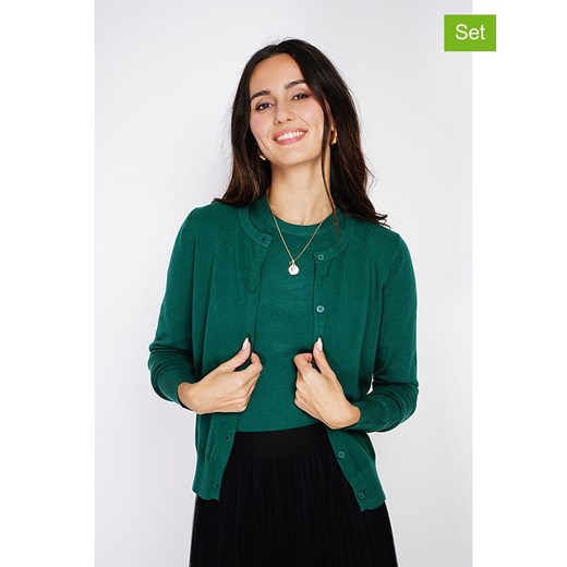 C&amp; Jo 2-częściowy zestaw w kolorze zielonym ze sklepu Limango Polska w kategorii Swetry damskie - zdjęcie 187748511